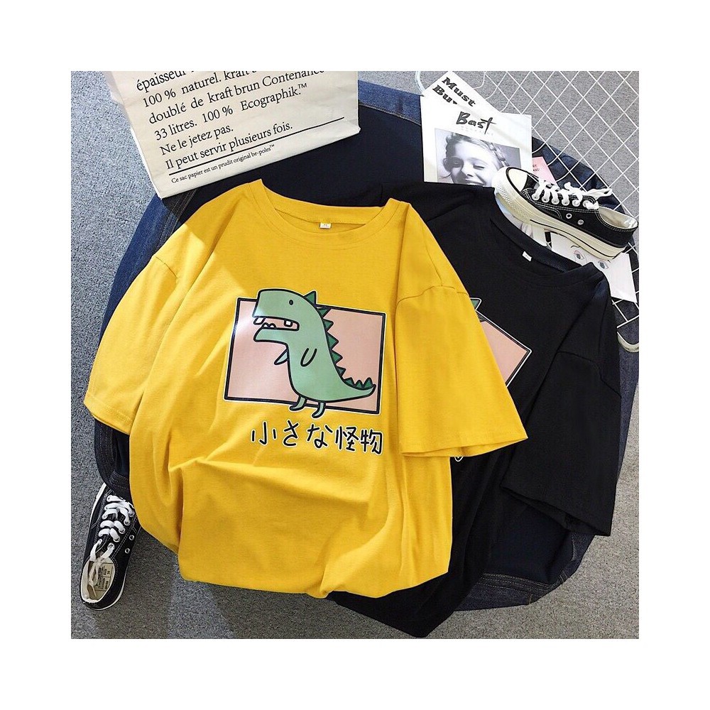 ÁO THUN KHỦNG LONG ĐÁNG YÊU ÁO PHÔNG CHO BÉ CẶP ĐÔI GIA ĐÌNH