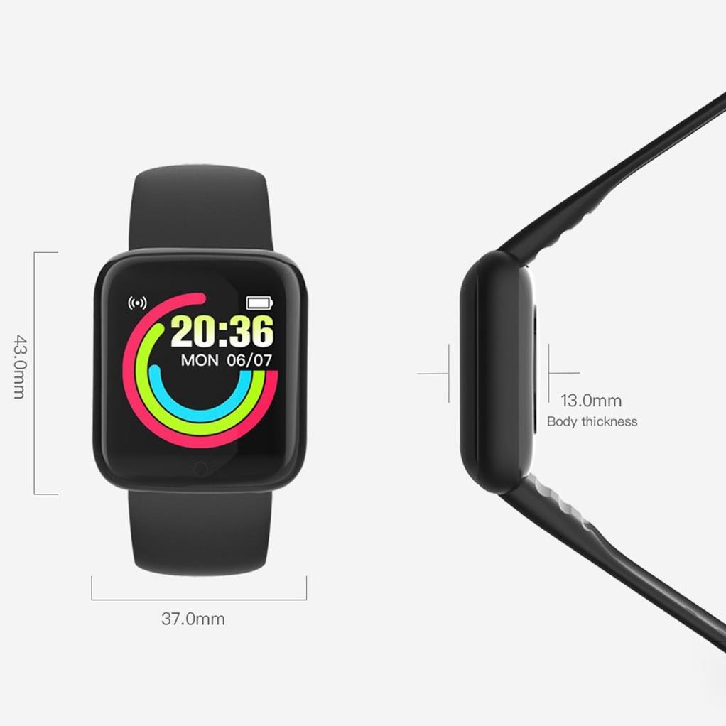 Đồng Hồ Đeo Tay Thông Minh Macaron D20 Y68 Dây Đeo Có Thể Điều Chỉnh Chất Lượng Cao