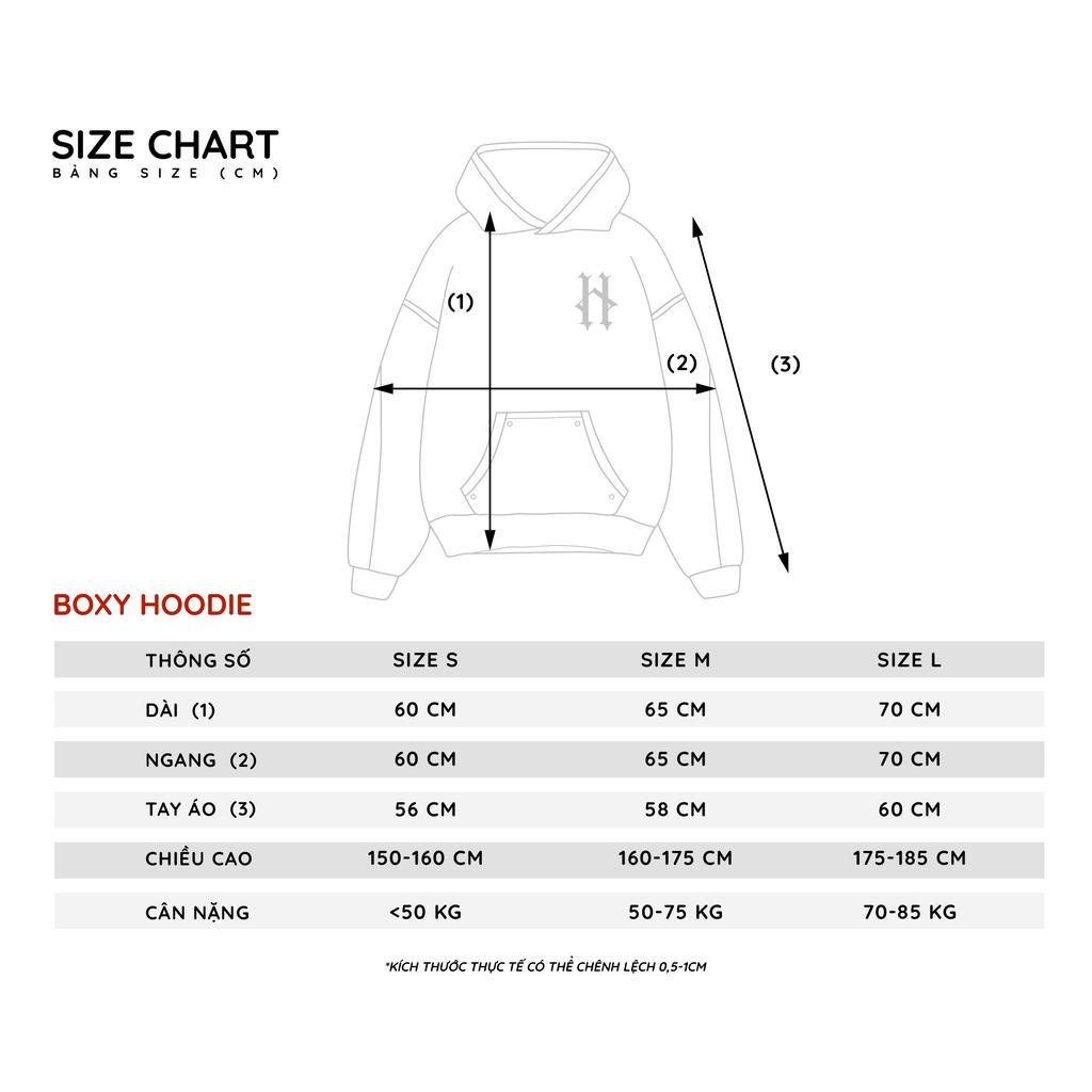 ÁO HOODIE ZIP UNISEX VẢI NỈ BÔNG MUZIC PATCHES BOXY HOODIE ZIP - HADES BRAND CHÍNH HÃNG