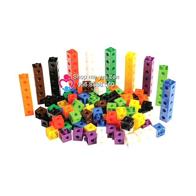 Bộ cube numberblocks xếp khối lập phương , học toán , lắp ghép homeschool
