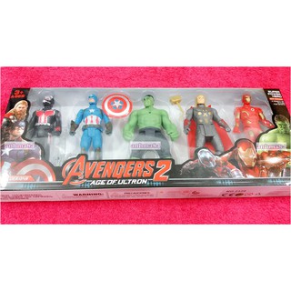 Đồ chơi mô hình 5 siêu anh hùng Avengers 2 có đèn – No.2125 – kèm ảnh thật và clip !