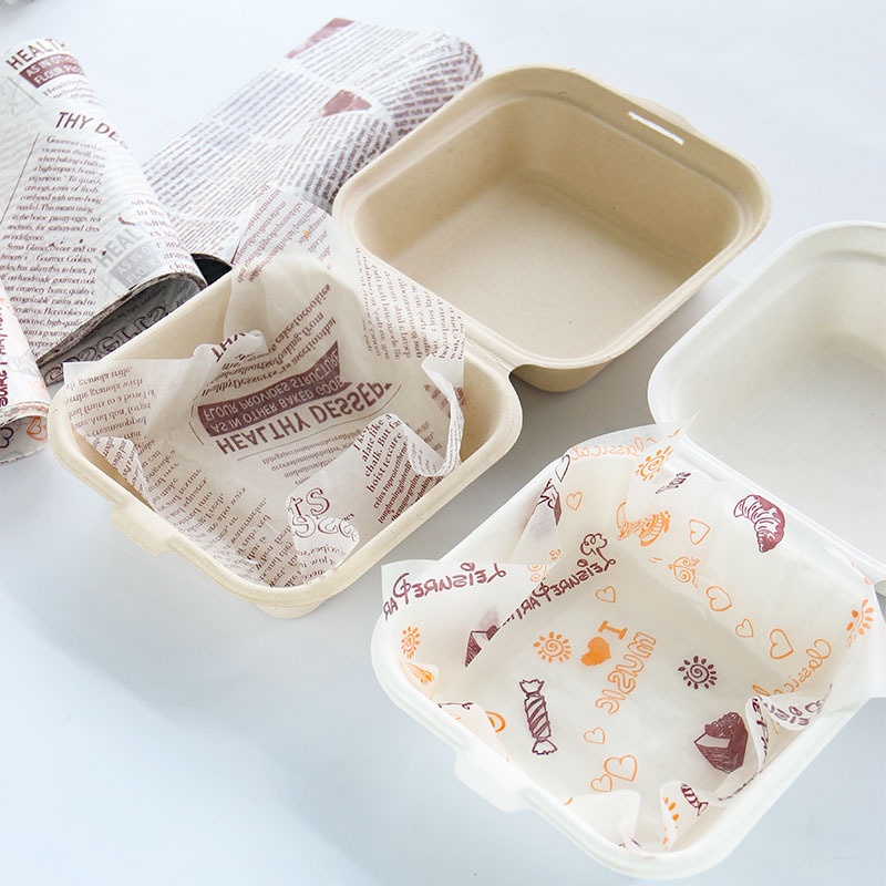 Set 50 Tấm Giấy Lót Hộp Bánh Chống Dầu Tiện Dụng