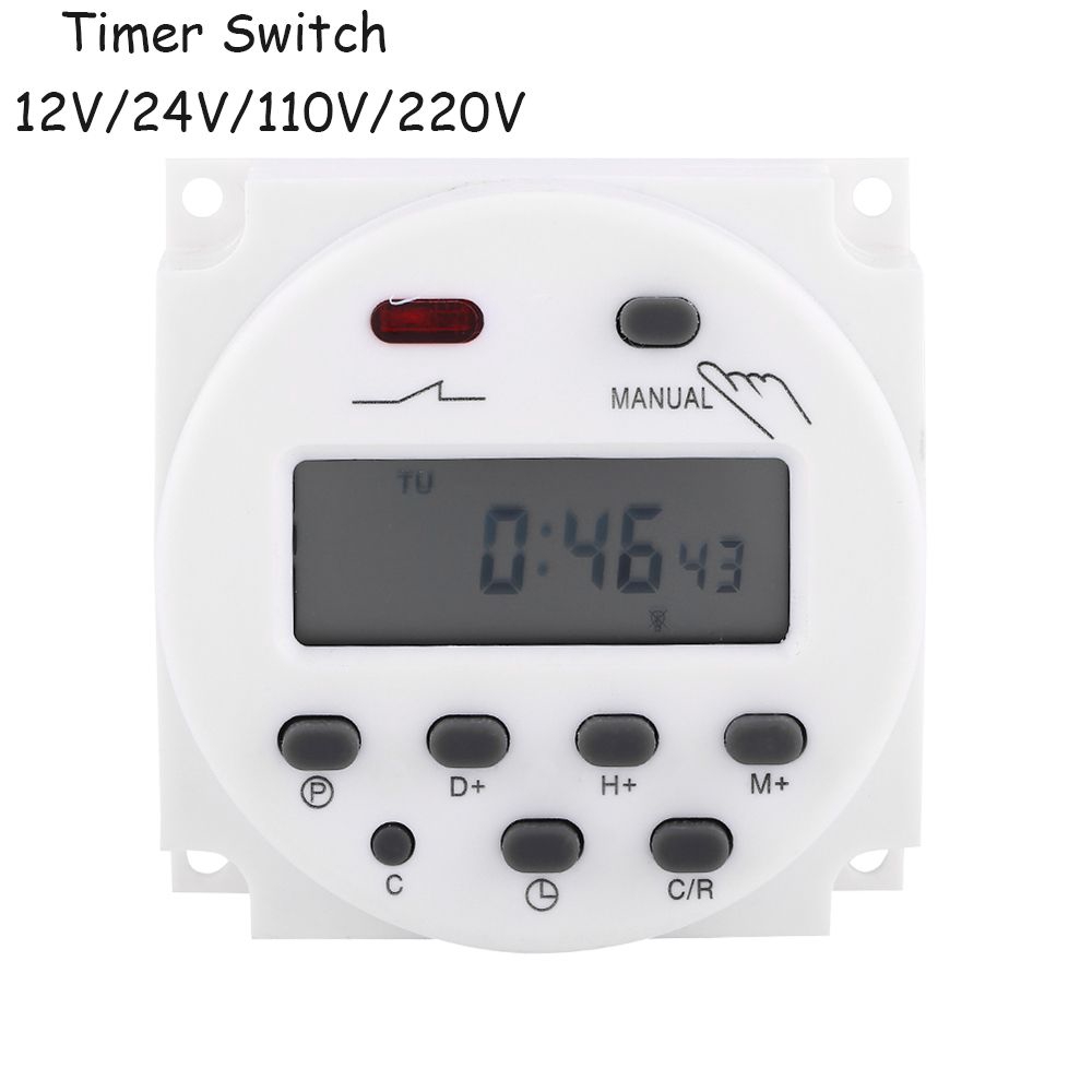 Công tắc rơ le điện hàng tuần 12V-220V CN101A thích hợp để dùng trong nhà/văn phòng