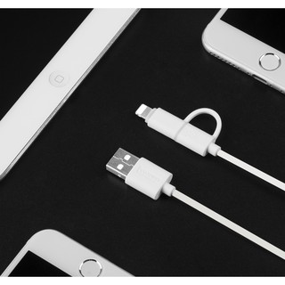 CÁP SẠC 2IN1 LIGHTNING & MICRO USB ROMOSS CB20