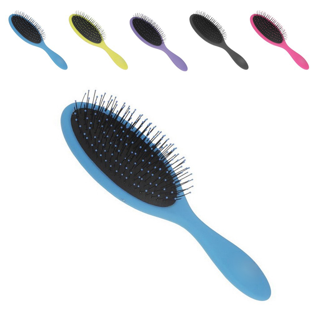 Bàn chải tóc bằng nhựa gỡ rỗi màu vàng