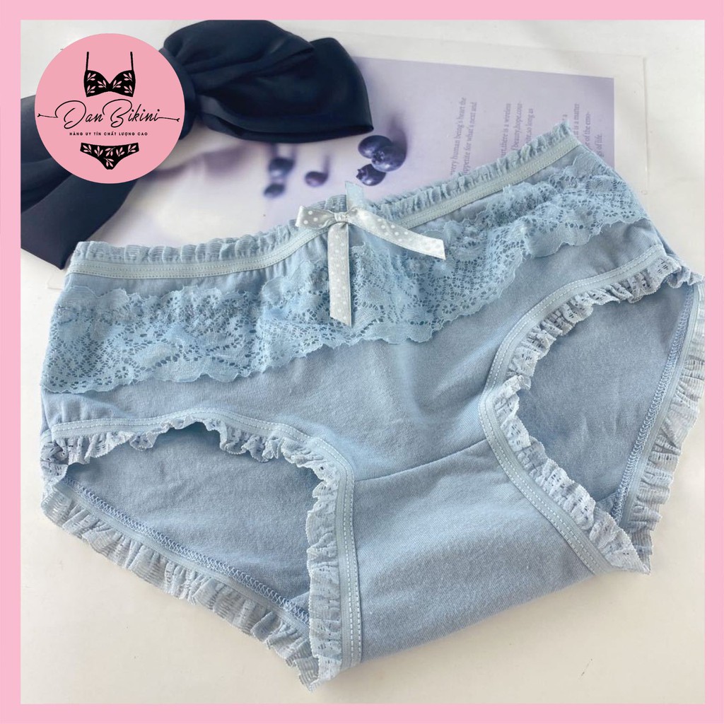 Quần Lót Nữ Cotton ❤️FREESHIP❤️ Quần Lót Nữ thiết kế viền ren đính nơ-Quần Lót Nữ Quảng Châu cao cấp mẫu 2802 | BigBuy360 - bigbuy360.vn