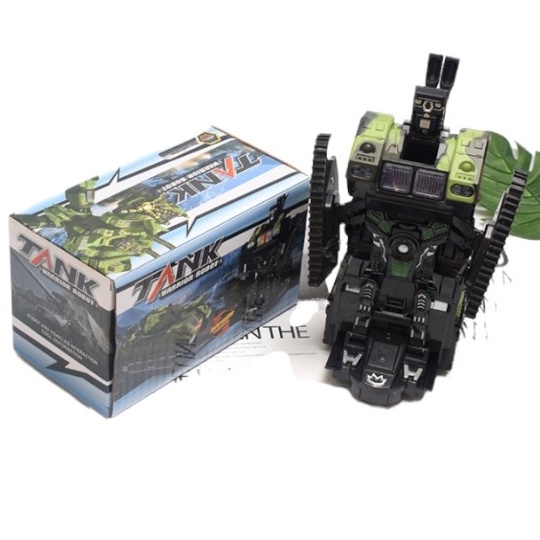 Xe tăng đồ chơi biến hình robot thông minh chạy bằng pin an toàn cho trẻ em