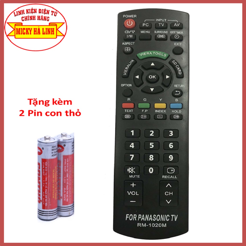 Điều khiển Remote Tivi PANASONIC sử dụng cho tivi Panasonic LCD LED SMART TV 29 đến 60 inch (Mẫu giống hình)