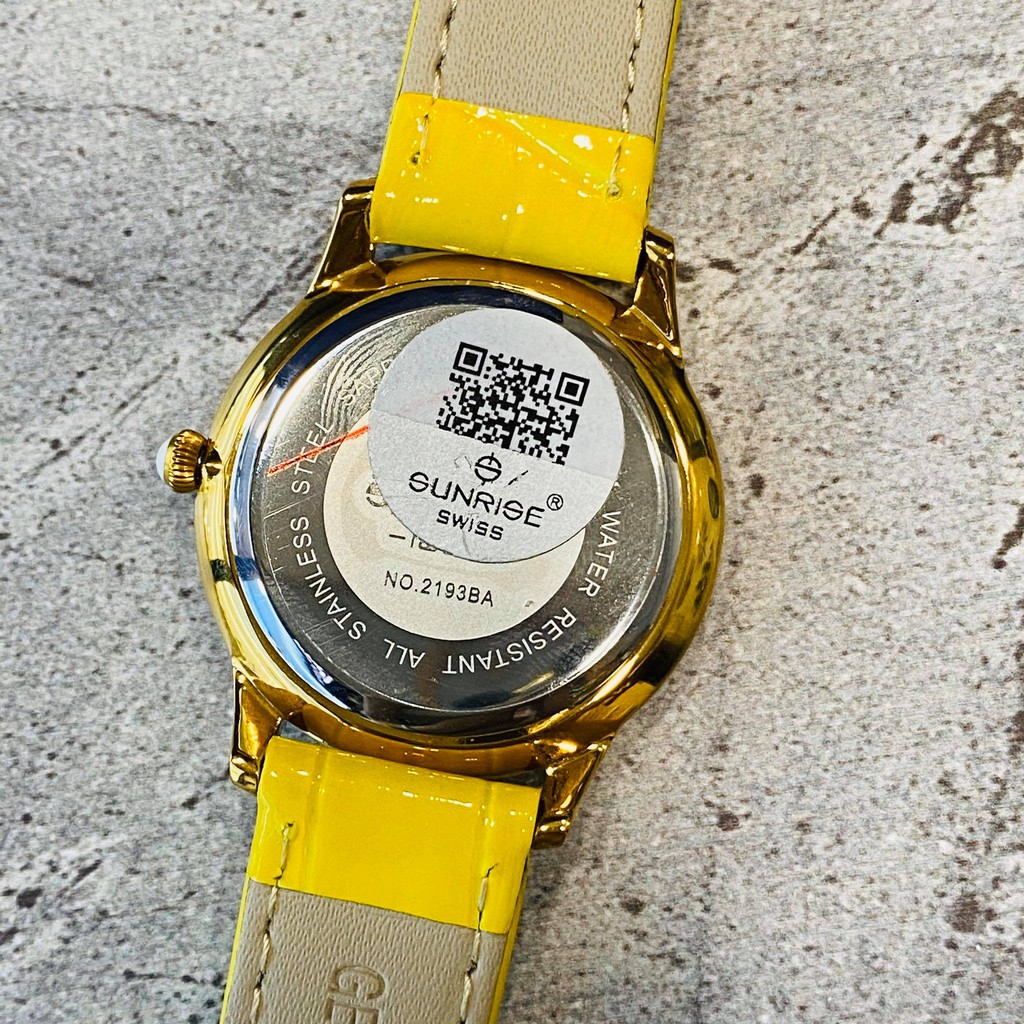 Đồng hồ Sunrise nữ chính hãng Nhật Bản L2193PA.GL.V - kính saphire chống trầy - đính