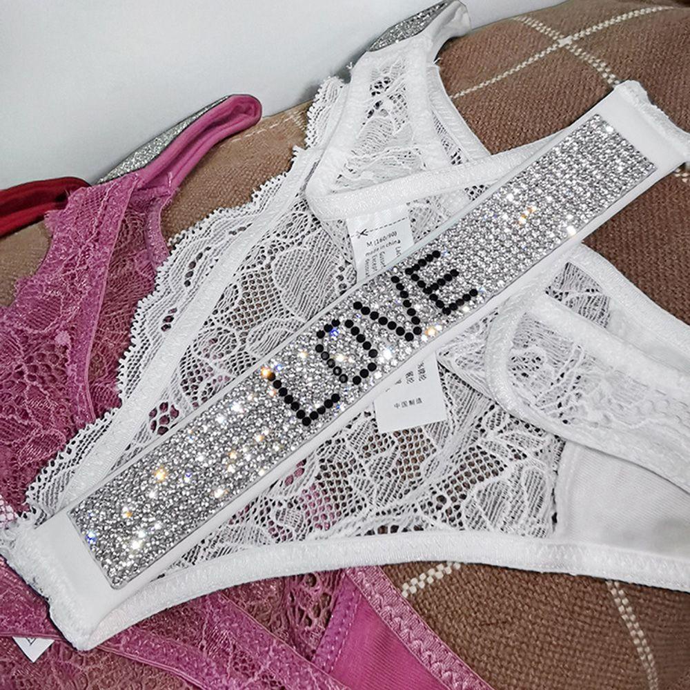 Quần Lót Nữ In Chữ Cái Phối Ren|Quần Lót Lọt Khe Eo Thấp Thời Trang