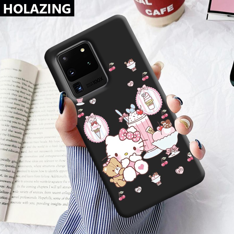 Ốp Điện Thoại Silicon Mềm Họa Tiết Mèo Hello Kitty Cho Samsung Galaxy S20 Plus S20 Ultra Note 20 10 Plus 9 S10 5g S10 S9