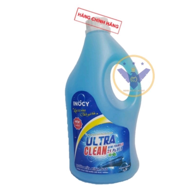 nước rửa kính inocy siêu sạch gấp 2 lần bình 3 lít