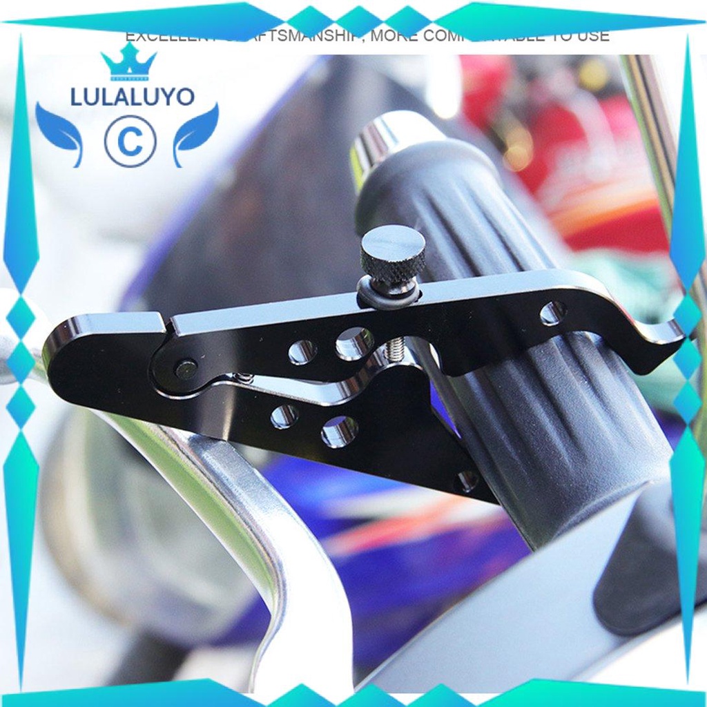 [Giá thấp] CNC Aluminum Cruise Control Throttle Clip Auxiliary Handle Holder Tools .lu