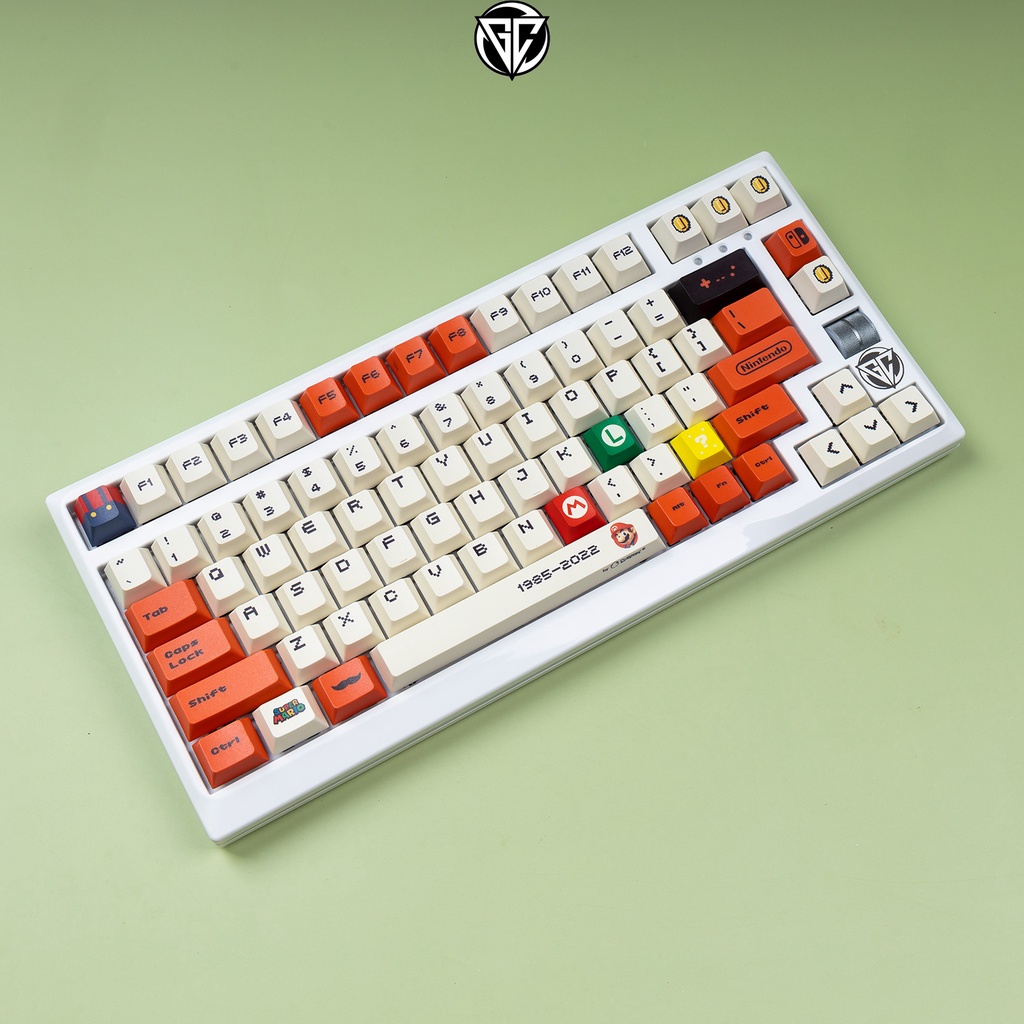 Keycap Mario Đỏ 122 nút Nhựa PBT Profile Cherry