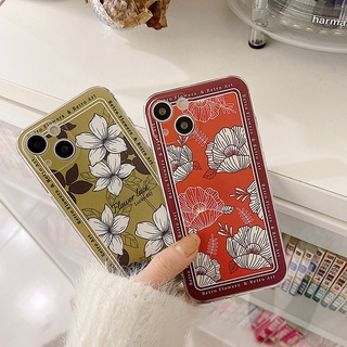 Ốp Điện Thoại Silicon Hình Hoa Retro compatible for iPhone13/13pro/13promax 12/12pro/12promax 11/11pro/11promax X/XS XR XSMAX 7/7Plus 8/8Plus 6/6Plus/6s/6sPlus
