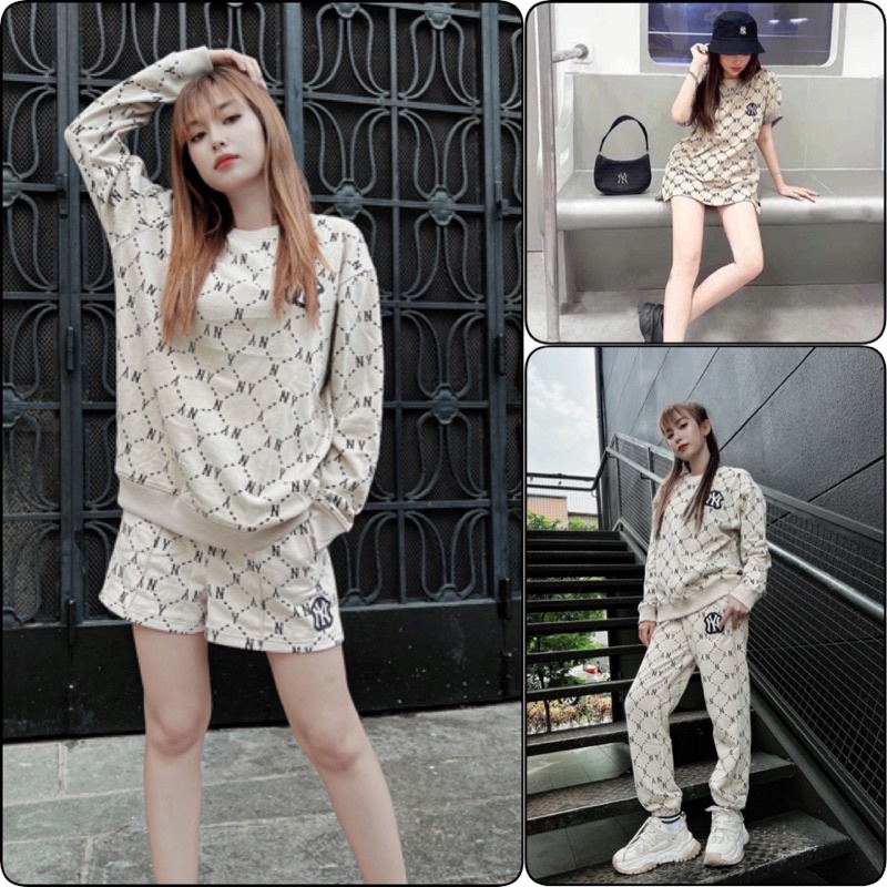 (Hàng Xuất Xịn) Áo tay ngắn & áo tay dài hoạ tiết chuẩn ảnh thật SIZE S M L Có quần bán kèm