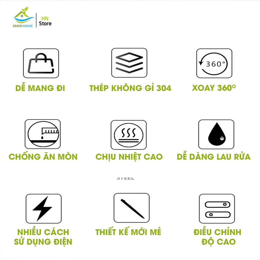 Motor Quay Bếp Nướng Đa Dụng, Không Cần Cắm Điện Trực Tiếp, Sử Dụng Cho Nhiều Loại Bếp