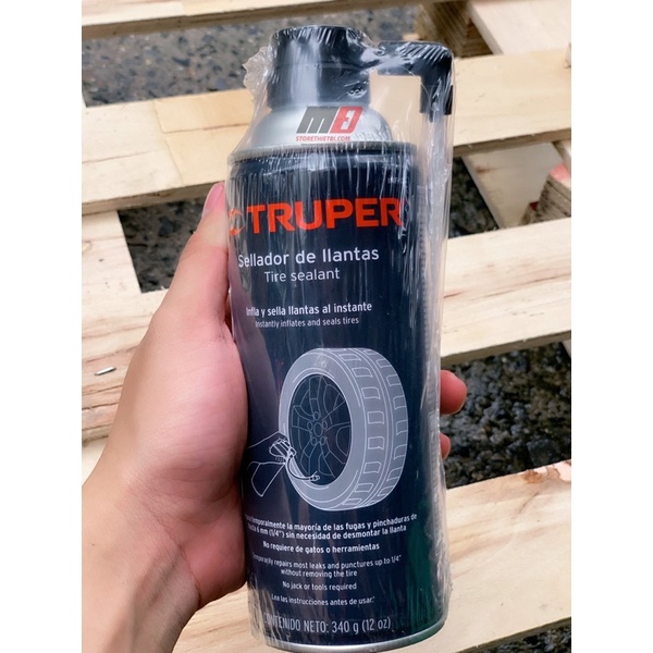 INF-12 Bình vá lốp và bơm hơi oto khẩn cấp Truper 350ml