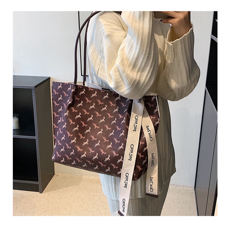 Túi Vải Đeo Vai In Họa Tiết Phong Cách Cổ Điển Thời Trang Cao Cấp Dành Cho Nữ