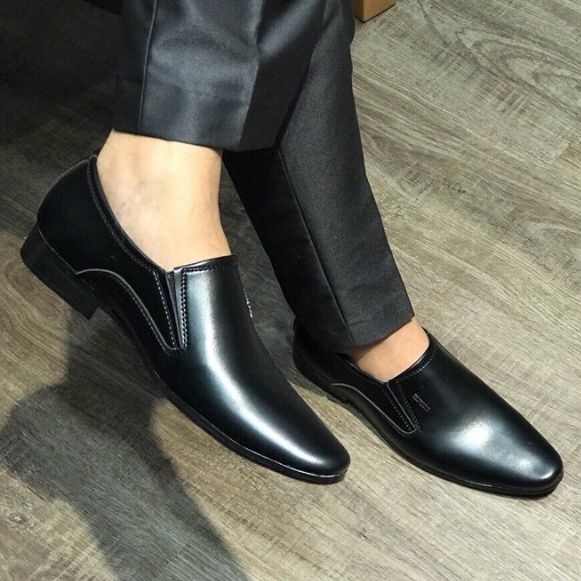 Giày công sở nam nappa cao cấp màu đen G101