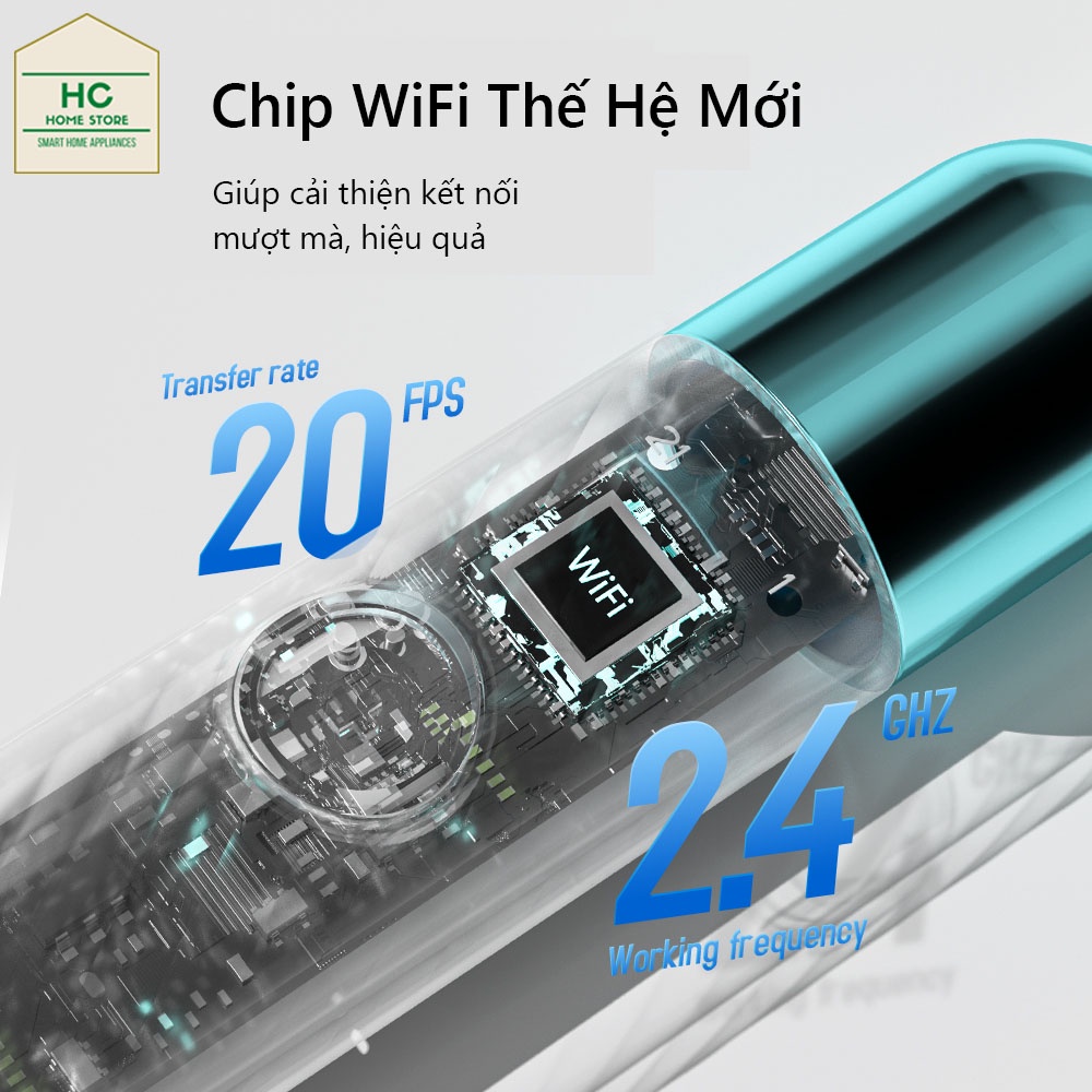 Máy lấy ráy tai camera thông minh không dây Earpick X3 có đầu nặn mụn, camera nội soi FHD 1080P dùng soi tai, mũi, họng