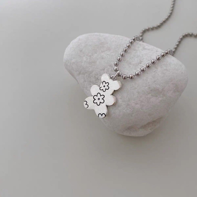 lắc tay dây chuyền gấu hoa xinh xắn