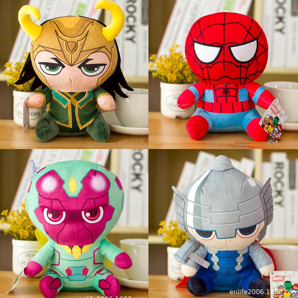Disney Đồ Chơi Búp Bê Nhồi Bông Nhân Vật Marvel Avenger tologie Spiderman Captain America