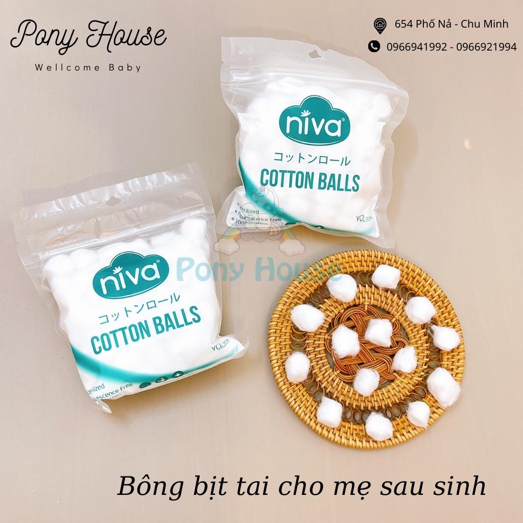 Bông Bịt Tai Niva - Bông Nhét Tai Cho Mẹ Sau Sinh Chống Ù Gói 100 Viên