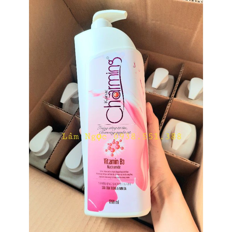 Sữa tắm CHARMING TRẮNG MỊN 1200ML