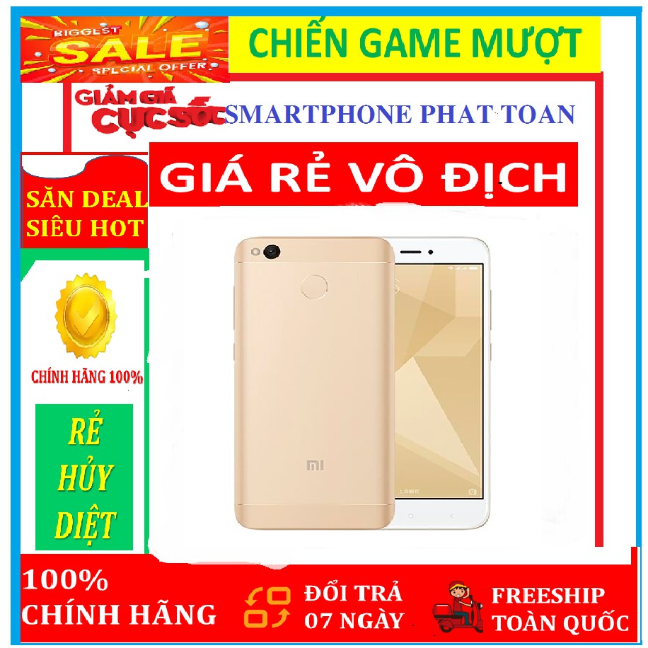 điện thoại Xiaomi Redmi Note 4 - Xiaomi Note 4X 2sim ram 2G/16G có Tiếng Việt, Chơi Liên Quân mượt