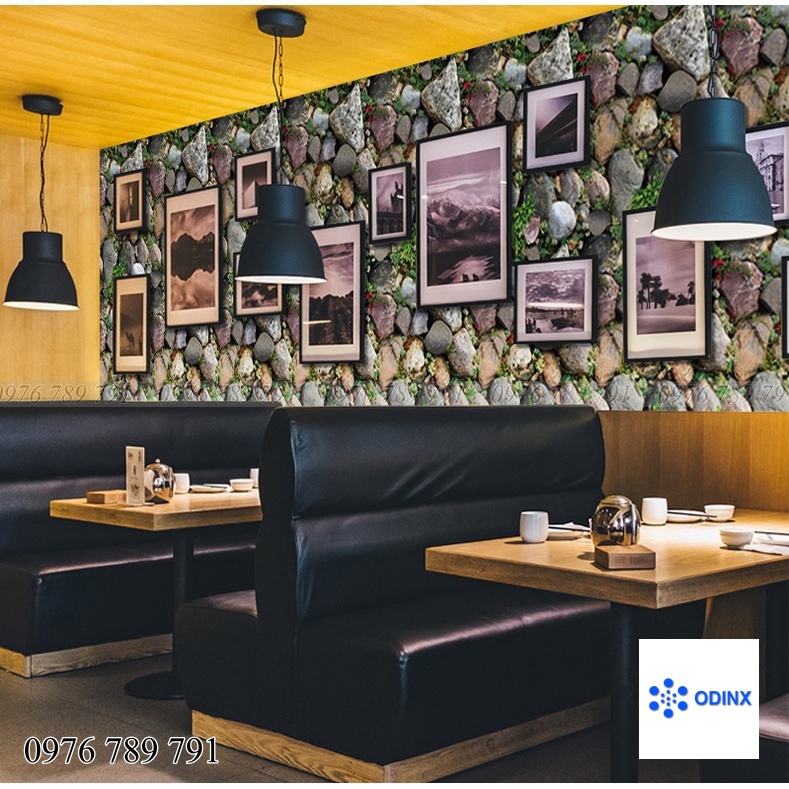 10m Giấy Dán Tường GIẢ GẠCH- XI MĂNG- GỖ  Có Keo Sẵn khổ rộng 45cm ODINX