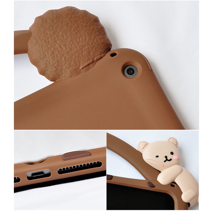 Ốp Máy Tính Bảng Bằng Silicon Họa Tiết Hoạt Hình Bảo Vệ Cho Apple ipad 2021 mini1 9th Generation air5 air2 4