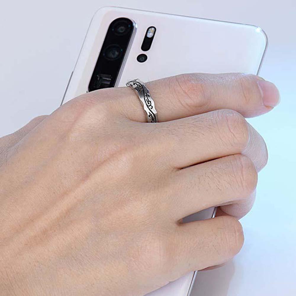 Nhẫn Họa Tiết Rồng Đơn Giản Cá Tính|Nhẫn Đeo Tay Phong Cách Hip Hop Trung Hoa Cá Tính Cho Nam