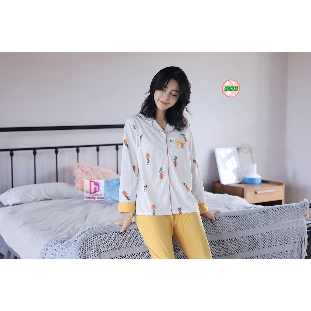 PIJAMA sau sinh có thiết kế cho con bú H113