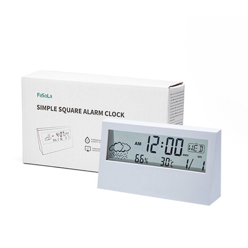 Đồng Hồ Báo Thức Điện Tử Màn Hình LCD Đa Năng Tiện Dụng