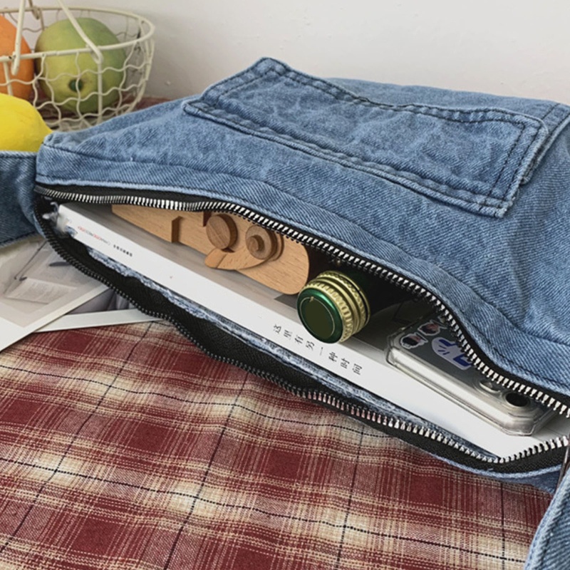 Túi Xách Denim Đeo Vai Thời Trang Dành Cho Nữ