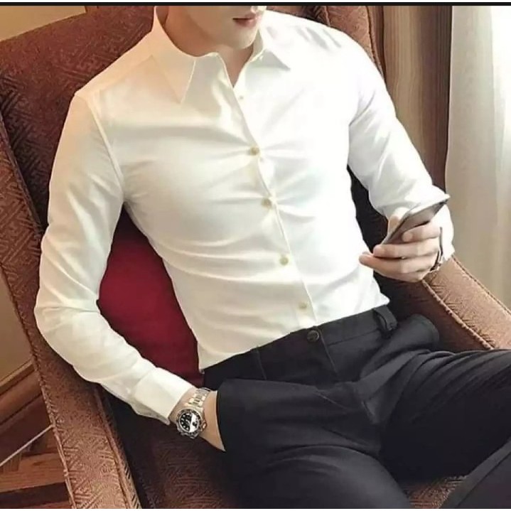 Áo sơ mi nam màu Trắng giá tại xưởng - Áo sơ mi nam màu trắng - sơ mi nam màu trắng - áo nam áo nam - áo áo áo | BigBuy360 - bigbuy360.vn