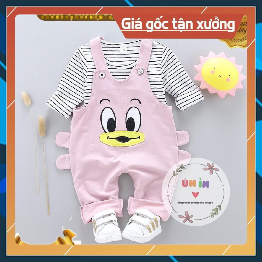 Set Yếm dài tay thu đông cực Cute cho bé 7-18kg