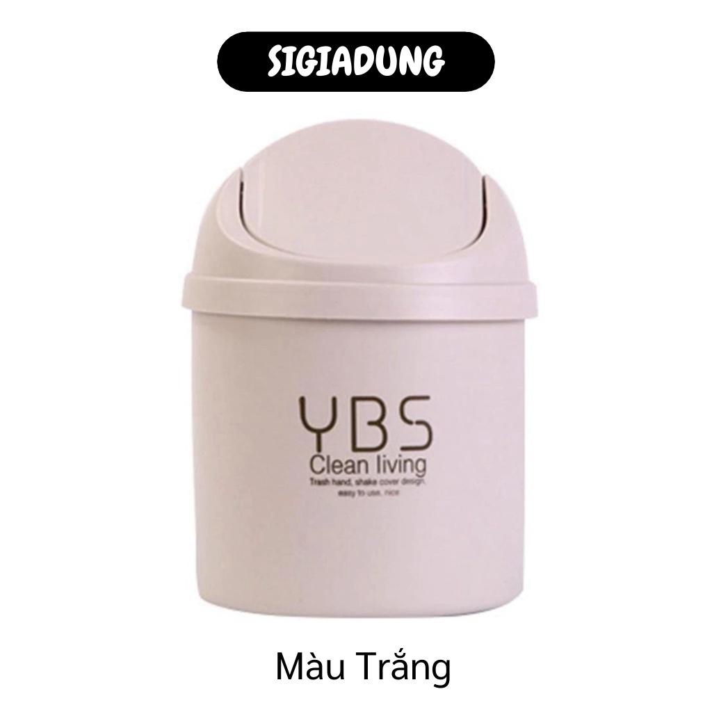 [SGD] Thùng Rác Mini - Thùng Đựng Rác YBS Nắp Lật Kích Cỡ Nhỏ Để Bàn Loại Tốt 9268