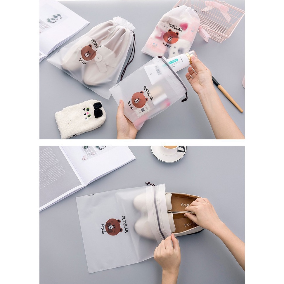 Túi Rút Đựng Giày Dép Du Lịch Chống Nước, Túi Dây Rút Đựng Đồ Dùng Mỹ Phẩm 88129