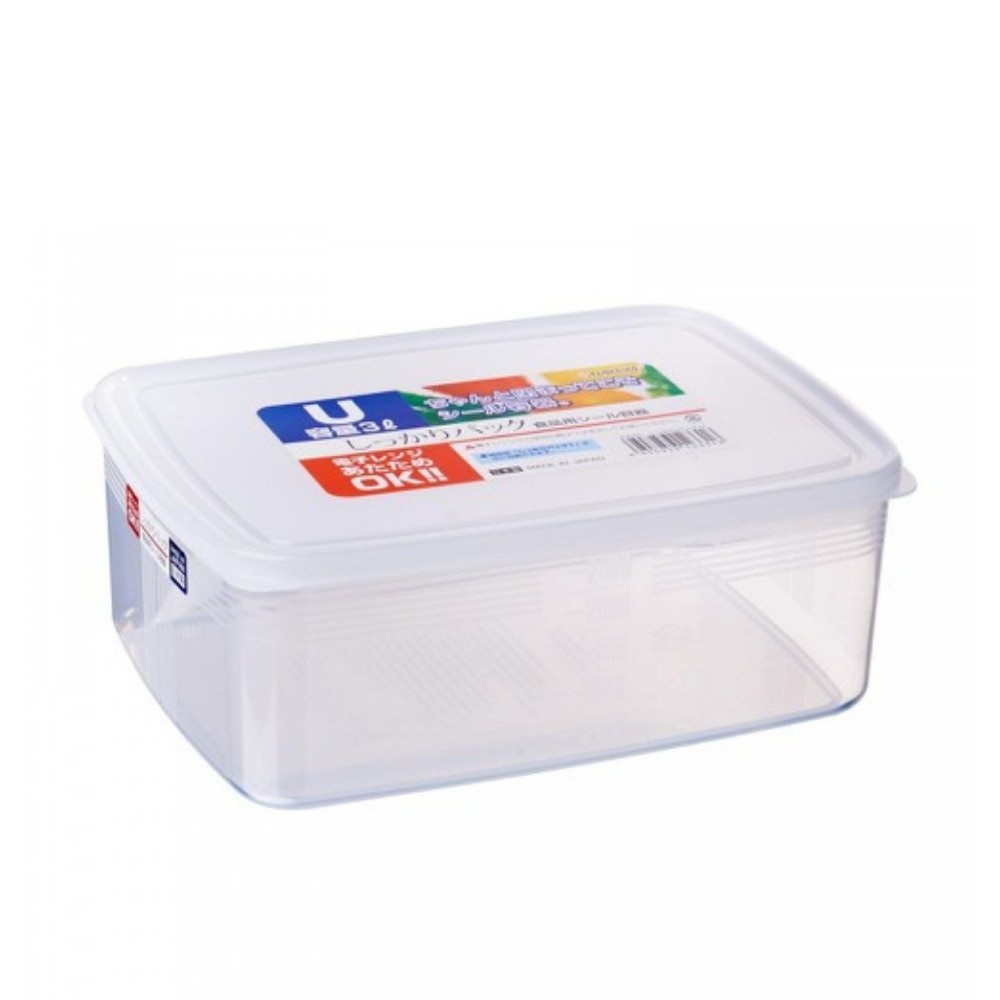 Hộp đựng thực phẩm 3L cỡ lớn nắp kín dùng cho quán ăn, nhà hàng NAKAYA Nội địa Nhật Bản