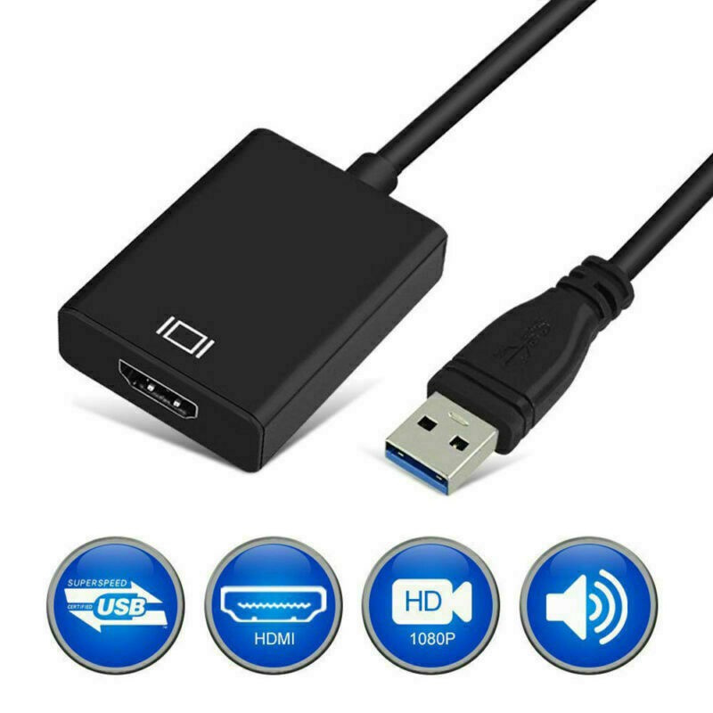 USB to HDMI Adapter, USB 3.0 to HDMI,HD 1080P Video Adapter for HDTV