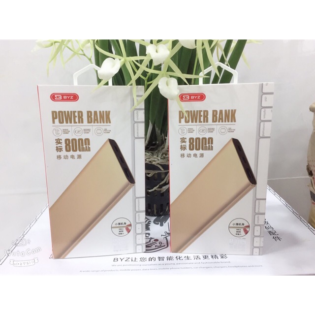 Sạc dự phòng BYZ chính hãng . Pin trâu bền mỏng gọn tiện lợi. Bảo hành 100%