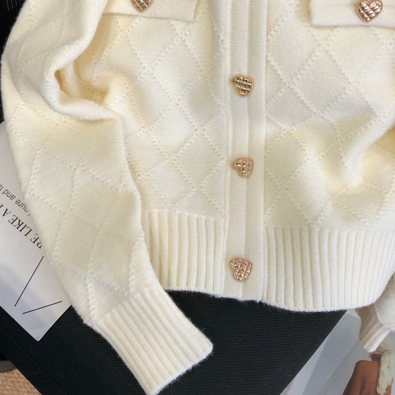 Áo Khoác Cardigan Dệt Kim Dáng Rộng Cổ Tròn Cho Nữ  tao bao