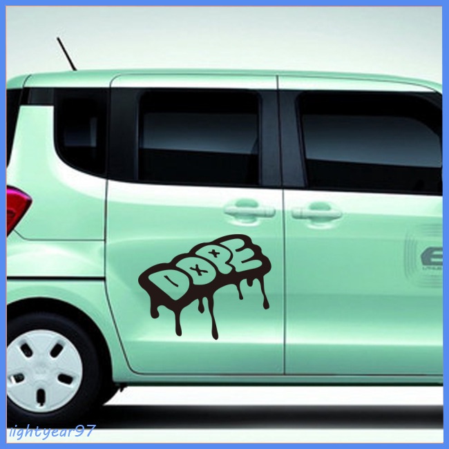 Miếng Dán Trang Trí Xe Hơi Họa Tiết Vui Nhộn Dễ Thương Chống Thấm Nước