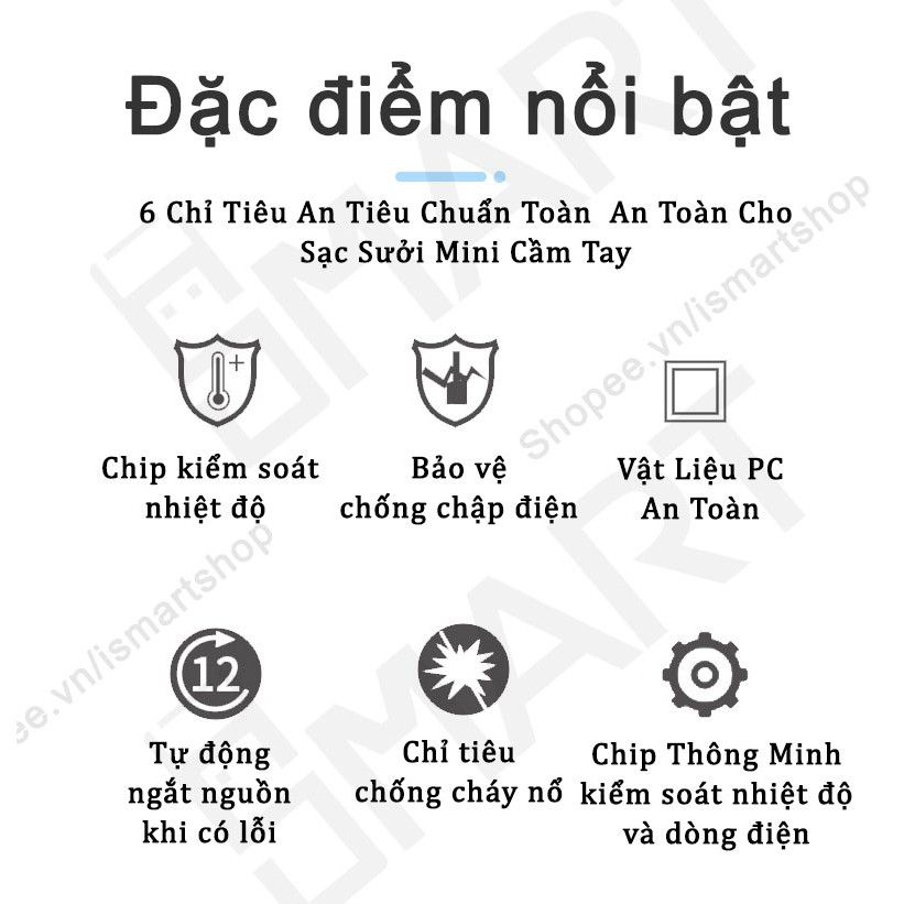 Máy Sưởi Mini Cầm Tay Kiêm Sạc Dự Phòng - Máy Sưởi Cầm Tay - Sạc Sưởi