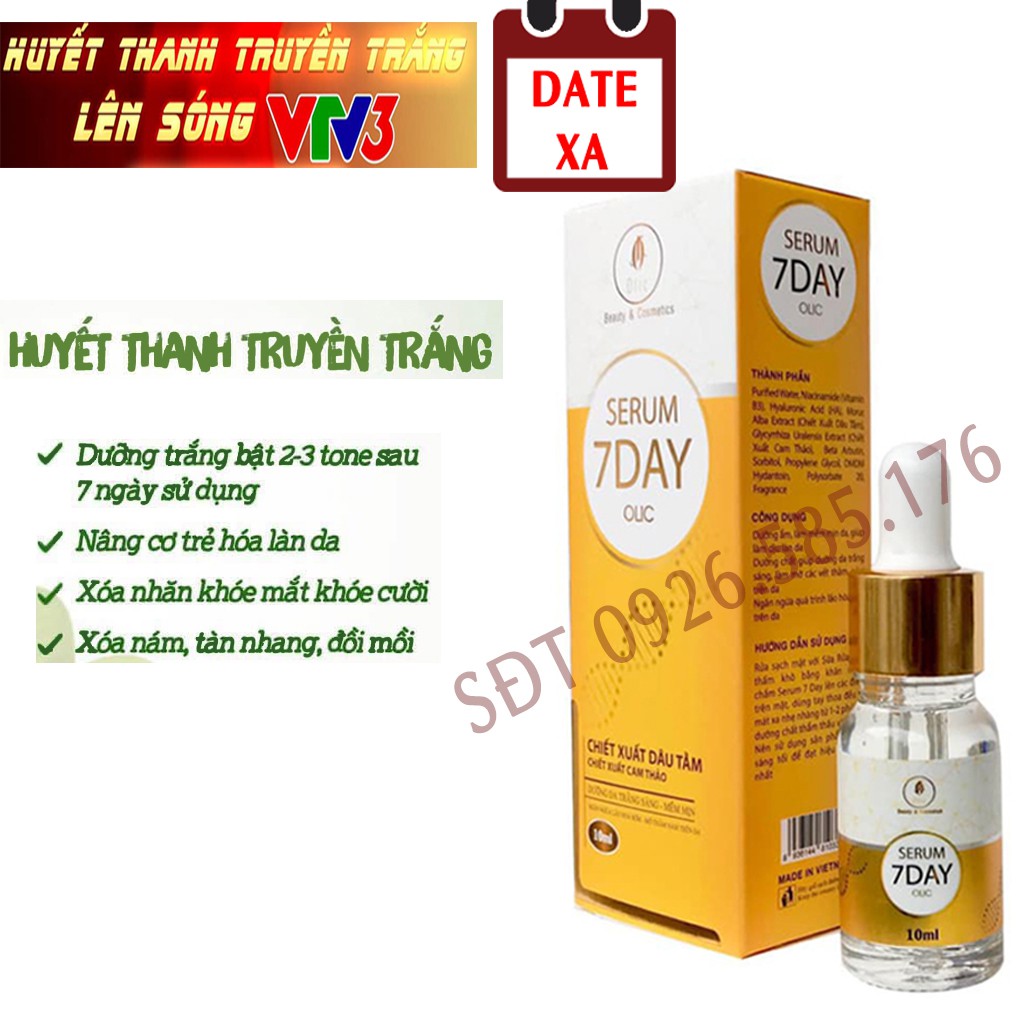 Serum truyền trắng da 7 ngày olic, Huyết thanh 7days olic