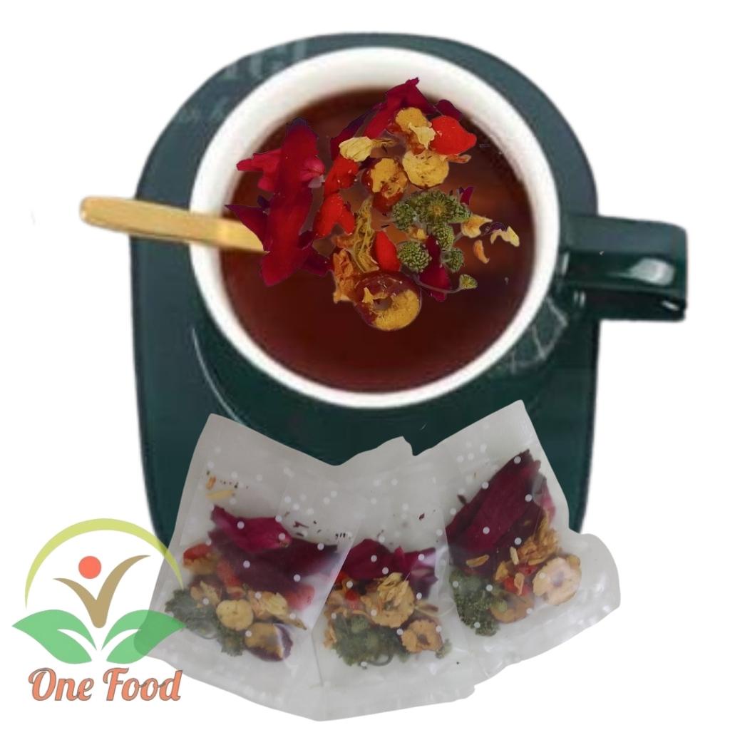 Trà Thảo Mộc Nụ Hồng Tam Thất , Detox Thanh Lọc Cơ Thể OneFood68 Bổ máu, Ngủ ngon, Giảm Cân, GIữ Dáng, Đẹp Da