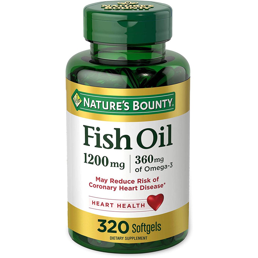 Dầu cá Nature's Bounty Fish Oil 1200mg 320 viên