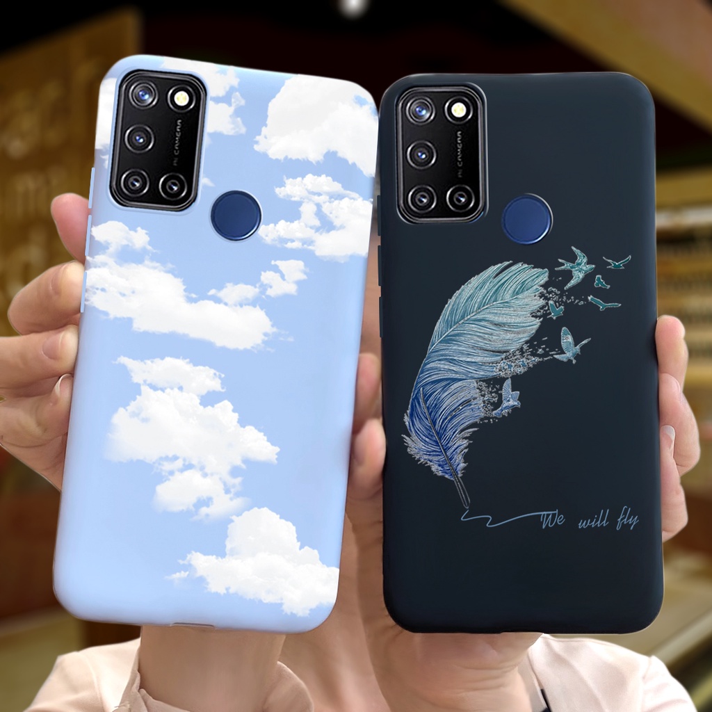 Ốp điện thoại tpu dẻo họa tiết hoạt hình dễ thương cho realme 7i / realme c17 rmx2103 rmx2101 realme7i realmec17